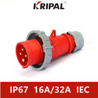 Norme antipoussière du CEI de prise industrielle triphasée de prise d'IP67 220V