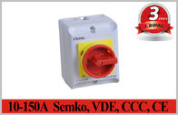 Semko, VDE, ccc, commutateur imperméable d'isolant de la CE IP65 2~5P 10A~150A de commutateur de commutateur électrique rotatoire d'isolement