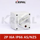 IP66 250V 2Pole 16A Mini Weatherproof Isolator Switch électrique