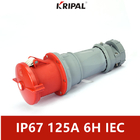 Résistant à hautes températures de la CE IP67 125A 4 Pin Industrial Connector