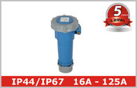 Pin industriel bleu de prise de puissance IP44 et prises électriques de douille