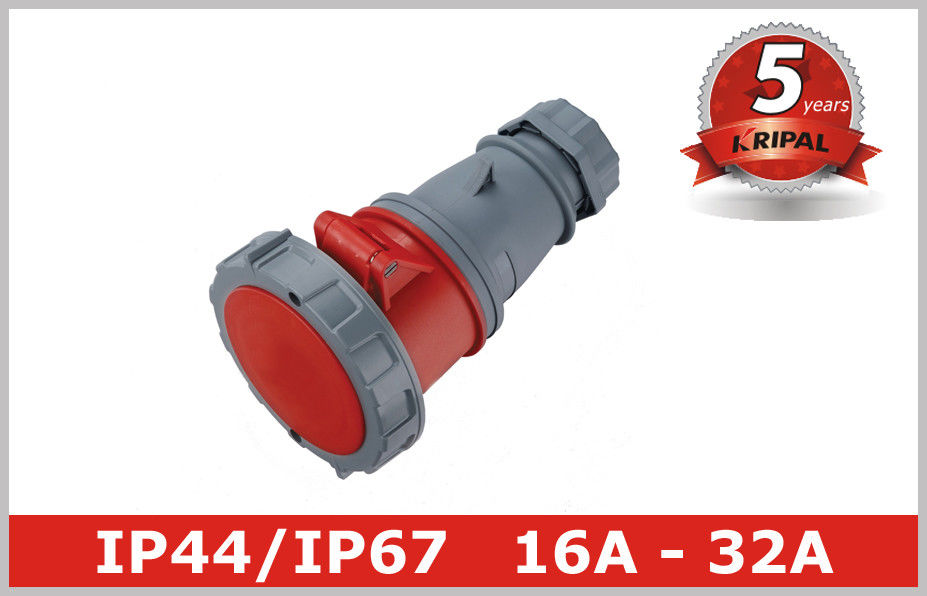 Connecteur industriel de coupleur de la prise IP44 IP67 de Pin et de puissance de prise de douille